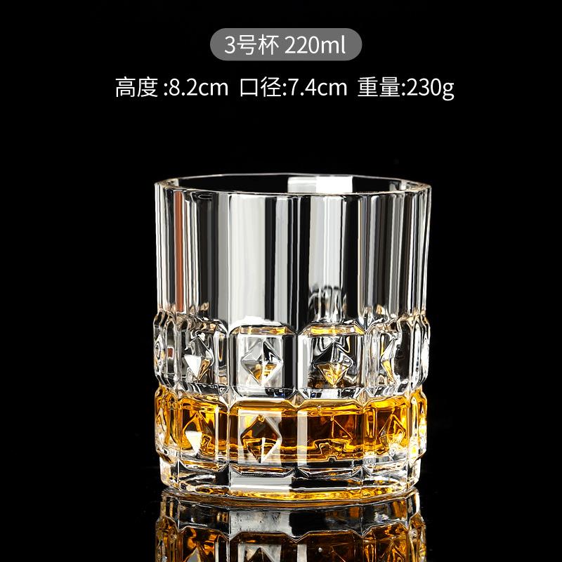 Whiskey Glass Cup Beer Wine Crystal Wine Glass Cups for The Home Bar Party Hotel Restaurant Wedding Cup Table Decor 2025 New
