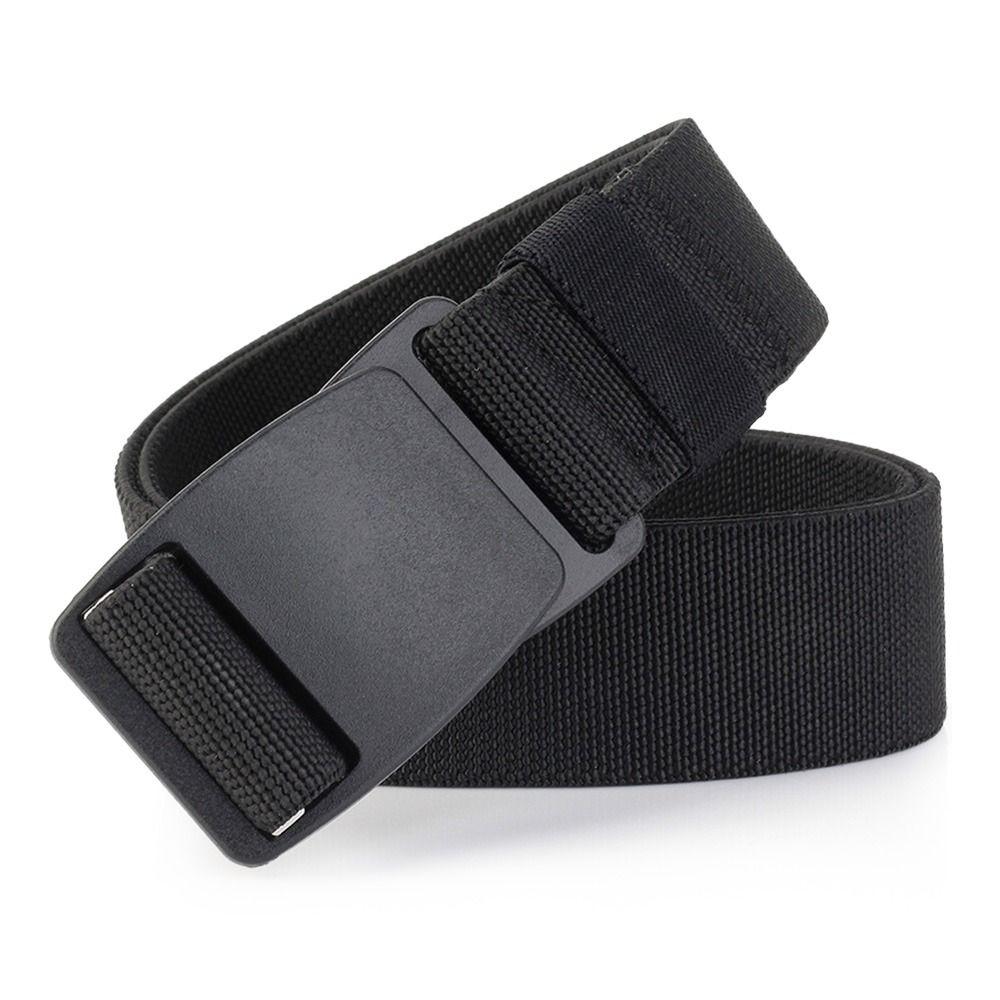 Quick Release Plastic Buckle Waistband Adjustable Weave Waist Band Fashion Canvas Strap