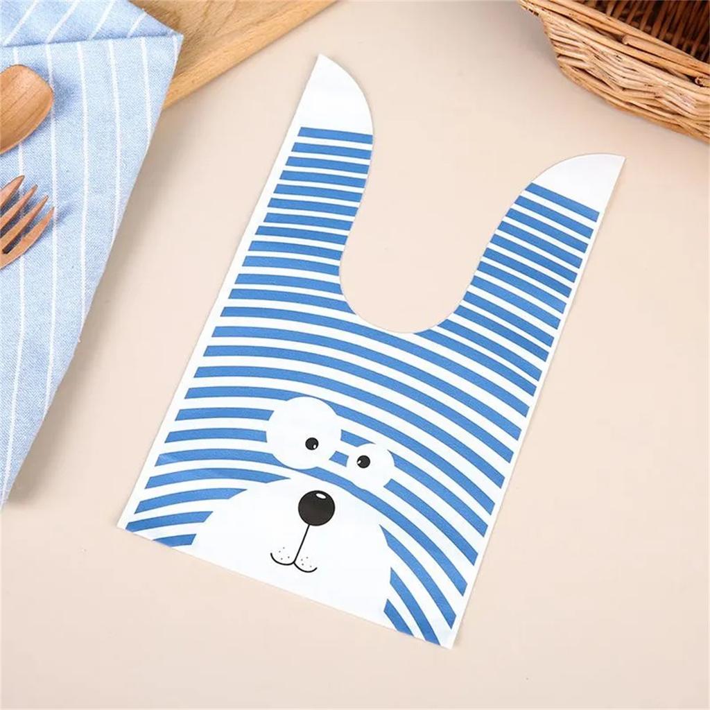 Torba do pakowania Cartoon Cute Cookie Bag Snack Bag Opakowanie Torba 50szt