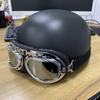 Electric Battery Car Helmet Gray Man Lady Retro Summer Sunshade Sunscreen Half Helmet Cute Summer Hard Hat Full Helmet
