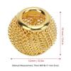 10pcs Gold Hollow Beads Round Shape Gold Plated Beads Spacer Beads  Earrings Making