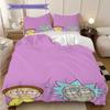 Super soft Ricky and Morty 3-piece bedding set - 1 duvet cover, 2 pillowcases, skin-friendly and comfortable(Without Core)