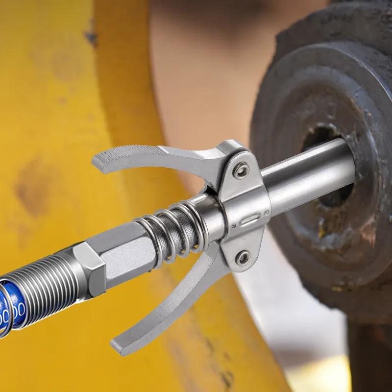 10000PSI High Pressure Grease Gun Coupler Lock Manual Oil Grease Gun Pump Nozzle Double Handle Grease Gun Nozzle Repair Parts
