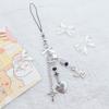 Bowknot Heart Cross Flower Phone Charm Straps Keys Hanging Pendants Bag Decor