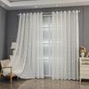 Elegant Korean Pastoral Style Floral Sheer Curtains - Semi-Transparent Drapes with Eyelets for Easy Hanging, Perfect for Bedroom & Living Room Decor