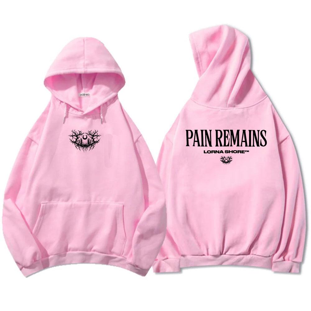 Moletom com Capuz de Manga Comprida de Lã Lorna Shore Masculino Casual Grunge Unissex Streetwear Tops Masculinos