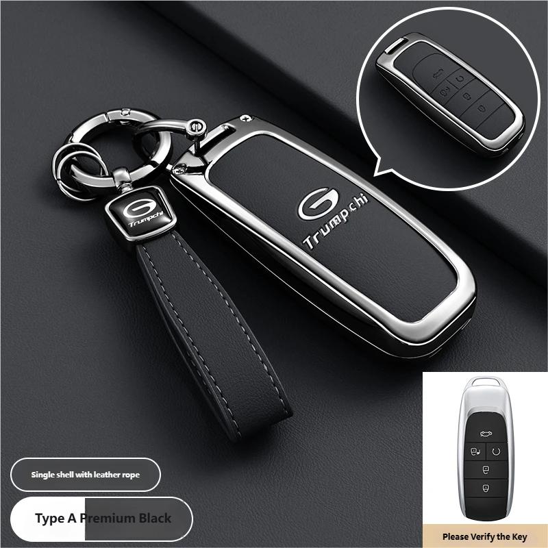 newFor GAC Trumpchi GS7 GS8 GM8 GS5 GA6 GM6 Zinc Alloy Leather Key Protect Holder Fob Auto Accessories Car Remote Key Case Cover