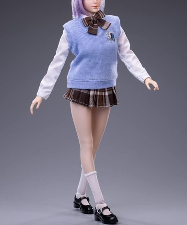 

масштабная фигурка cdtoys cd030B Модная красивая школьница в матросском костюме, набор чулки и туфли и голова нет [TOYBARJAPAN] 1/6 форма, (тело
