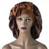 European Satin Nightcap: Wide Brim with Long Ribbon Tail