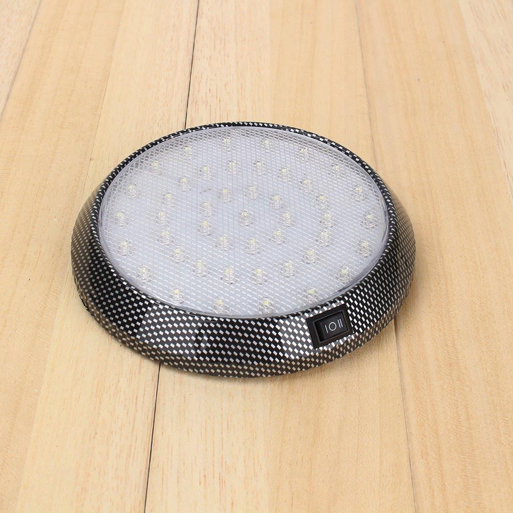 Car DC 12V 46LED Interior Roof Ceiling Dome White Light Reading Lamp Universal