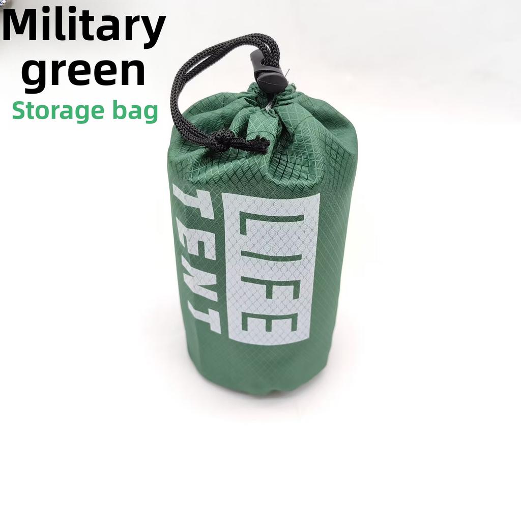 Person Notunterkunft Bivy Survival Zelt Kit Tasche Wasserdicht Outdoor Sos Thermisch Mylar Röhrenzelt Schlafsack Decke Wiederverwendbar