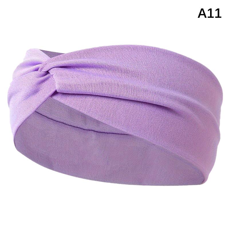 Faixa de cabelo elástica larga, pilates, ioga, fitness, corrida, ciclismo, faixa de suor, turbante, maquiagem, arco de cabelo, faixa de cabeça para mulheres