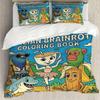 3Pcs Italian Brainrot Coloring Book Duvet Cover Set - Ultra-Soft And Comfortable Duvet And Pillowcases Available In Various Size