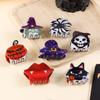 Bamboo Yao Halloween Pumpkin Bat Hair Claw Clip – Women's Autumn & Winter Jewelry