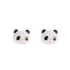 Korean Style 3D Panda Clip-On Earrings with Soft Pads - Cute, No Piercing, Simple and Fresh Design for Women
