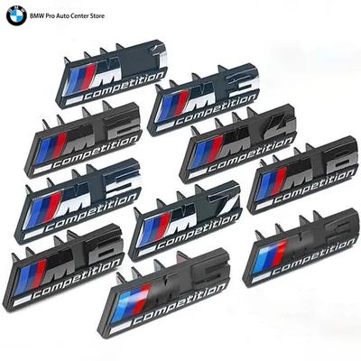 For Hot 2025 3D Emblem Car Front Grill Badge M1 M2 M3 M4 M5 M6 M7 M8 Competition E92 E93 F36 G01 G02 G05 G11 G12 G21 G29 G30