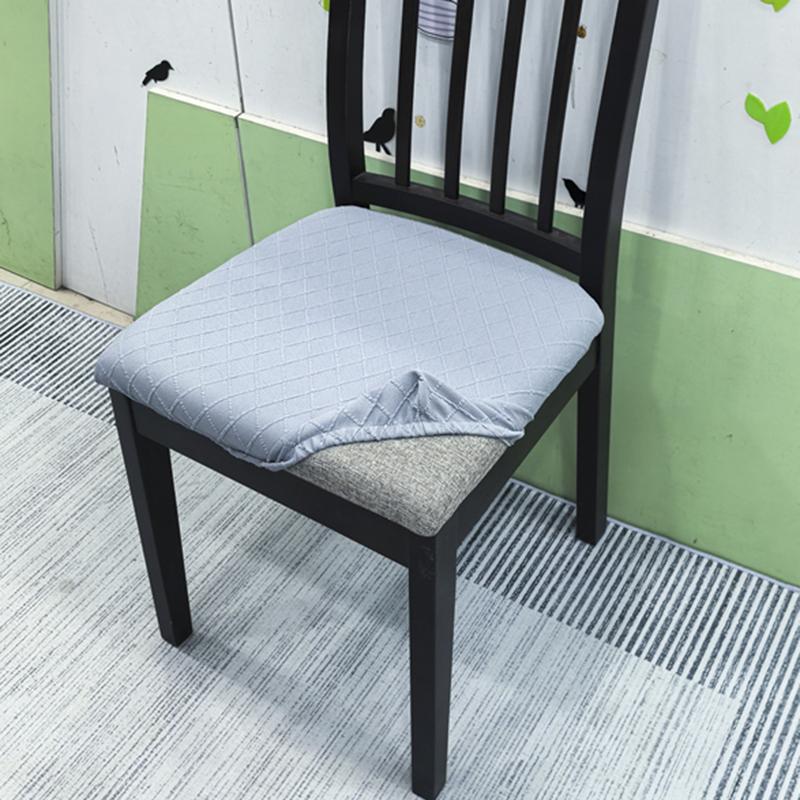 Stretch Chair Seat Covers 1/2/4/6Pcs Removable Washable Dining Chair Covers Anti-Dust Dining Roomseat Cushion Slipcovers