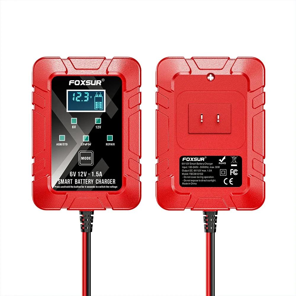 6V 12V 1.5A Smart Car Battery Maintainer Battery Trickle Charger for RV Car Truck Motorcycle SEA Fast Charger