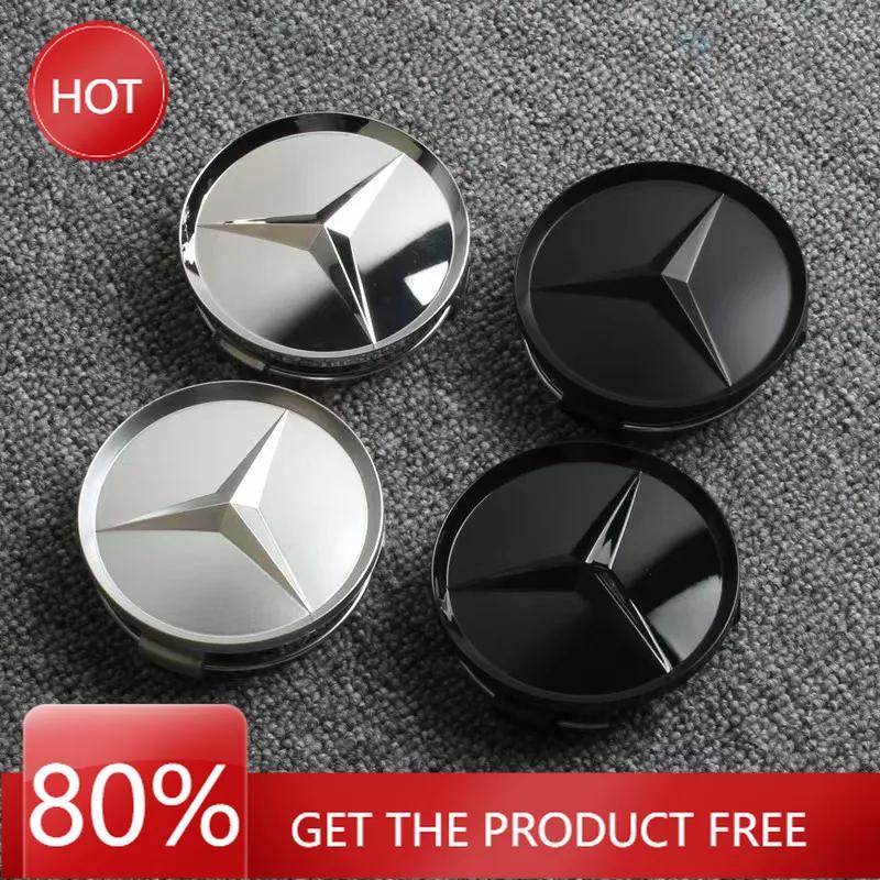 Car Sticker 4pcs 75mm Car Wheel Hub Cap Emblem for Mercedes Benz C180 E300 ML350 GLC W163 W166 W167 W204 W205 W212 W213 X253 W11