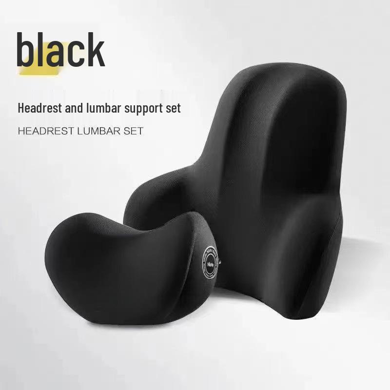 Luxury Car Memory Foam Neck and Back Pillow Set
