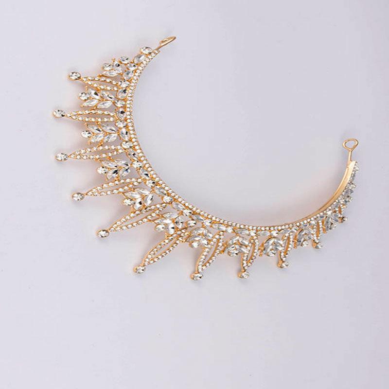 Bridal Accessories Simple Princess Crown Moon Starry Sky Crown Wedding Makeup Dinner Accessories Women