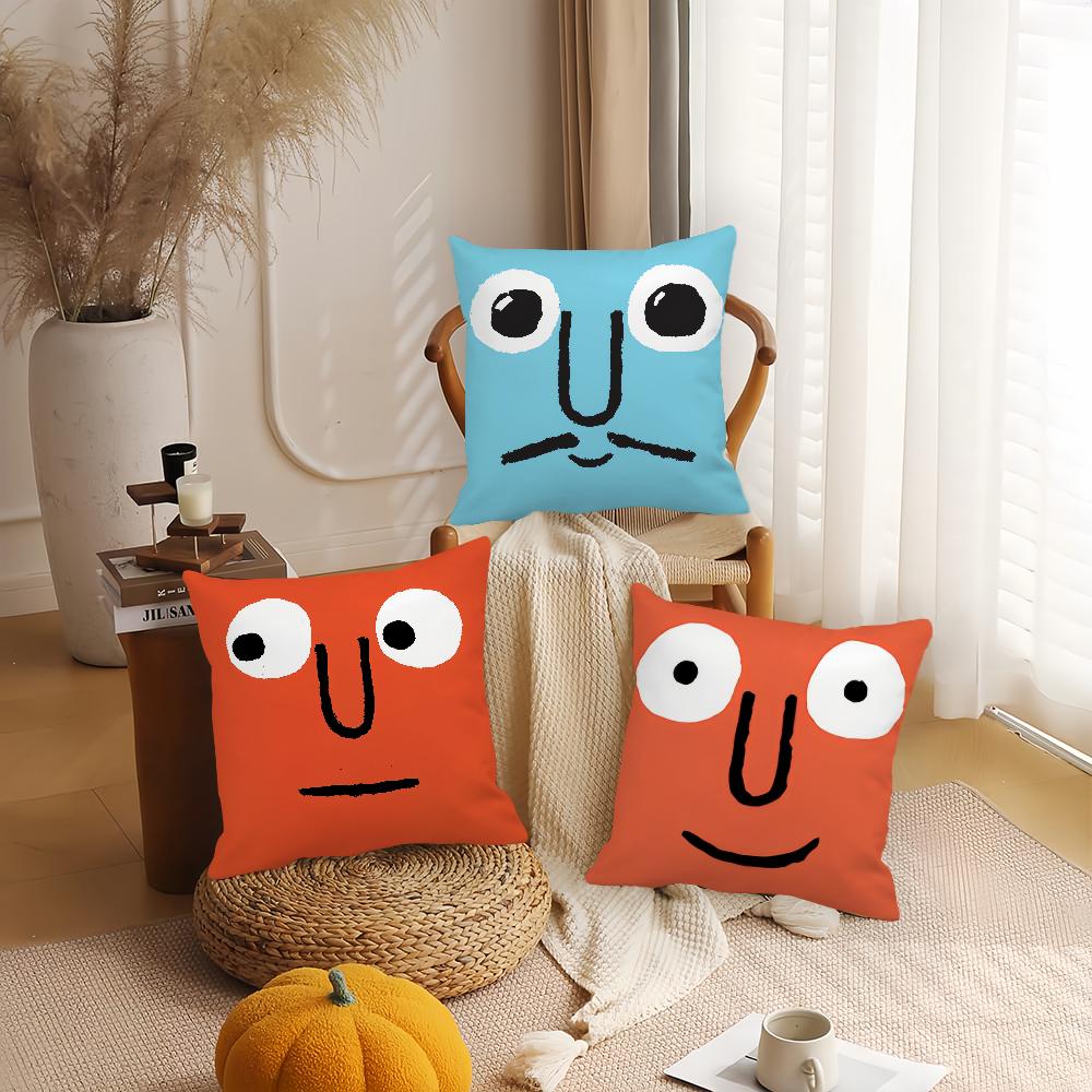 Art J-Jean J-Jullien Pillow Case Office Cushions Suitable For Sofa Car Bedroom Decorative Cushion Cover