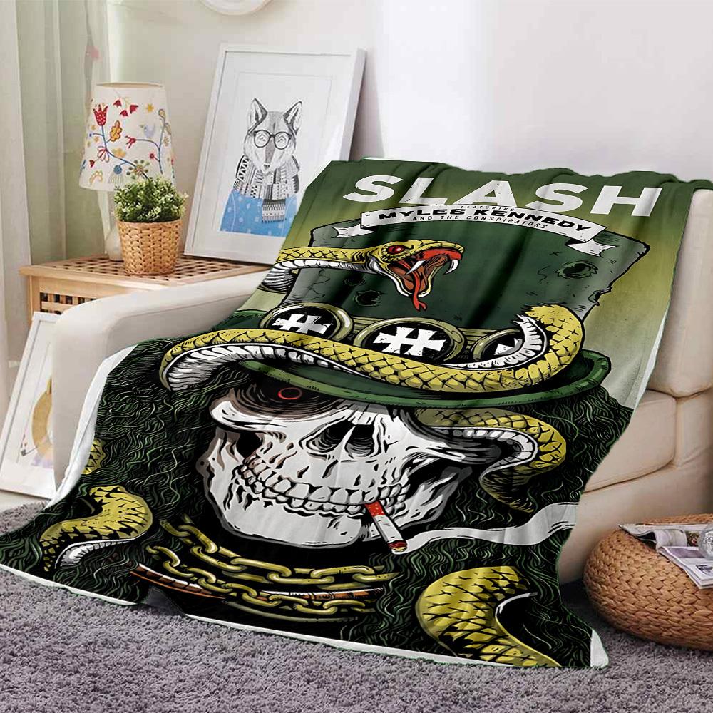 

1pc Snake Skull Themed Printed Soft and Comfortable Home Blanket, Small Throw Blanket, Nap Blanket, Suitable as a Gift l076 80cmx120cm(31inx47in)