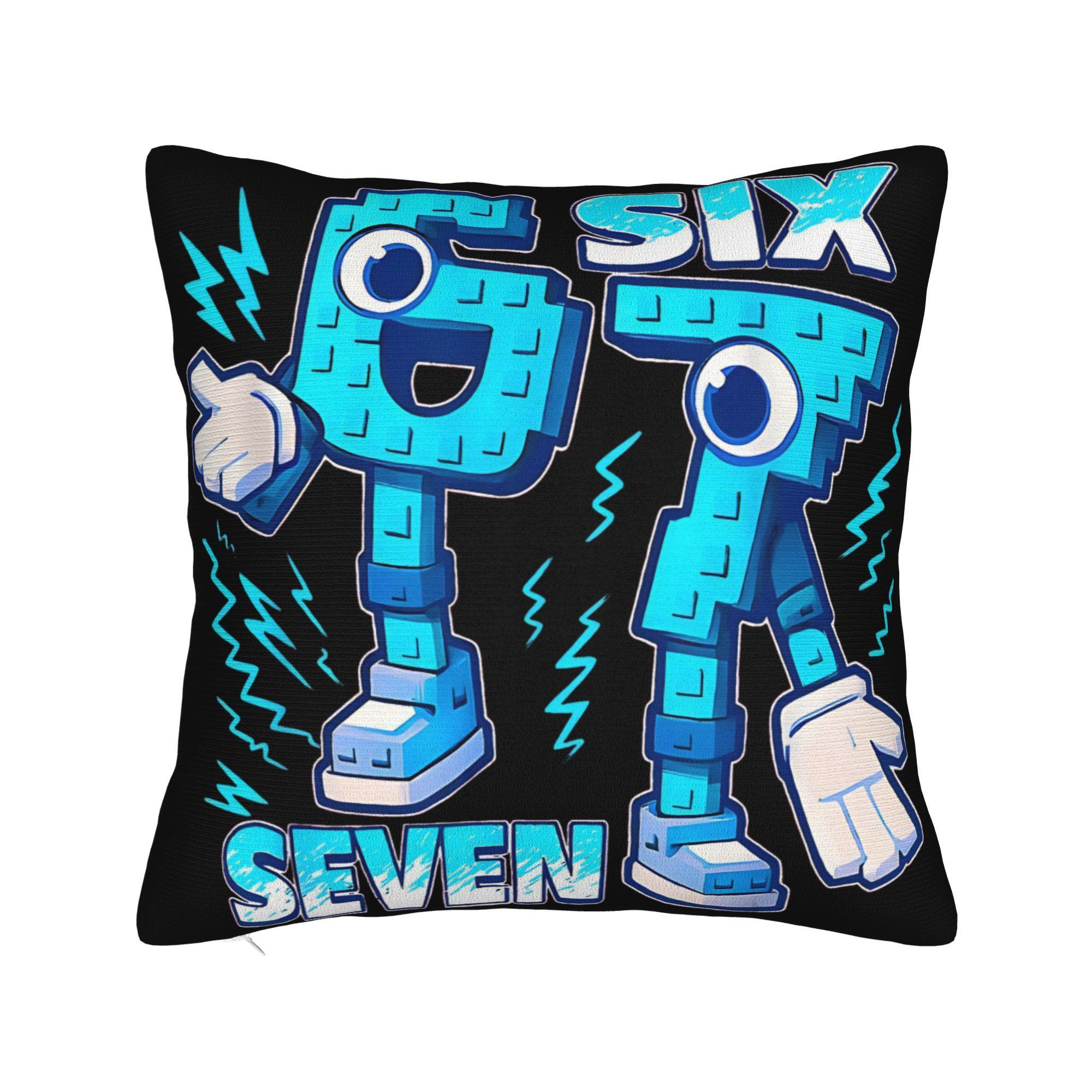 Bruh Secret Six Seven - Funny Brainrot Steal A Brainrot For Boys Kids Teens Pillow Cover Soft Pillow Case For Sofa Home Decor 5050cm 1170₽