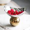 Stainless Steel Fruit Tray, Irregularly Designed Metal Ball Snack Bowl, Jewelry Storage Tray, Living Room Decoration Ornament