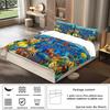 Marine Animal Three-Piece Quilt Cover Pillowcase 3D Digital Printing Bedding Independent Station
