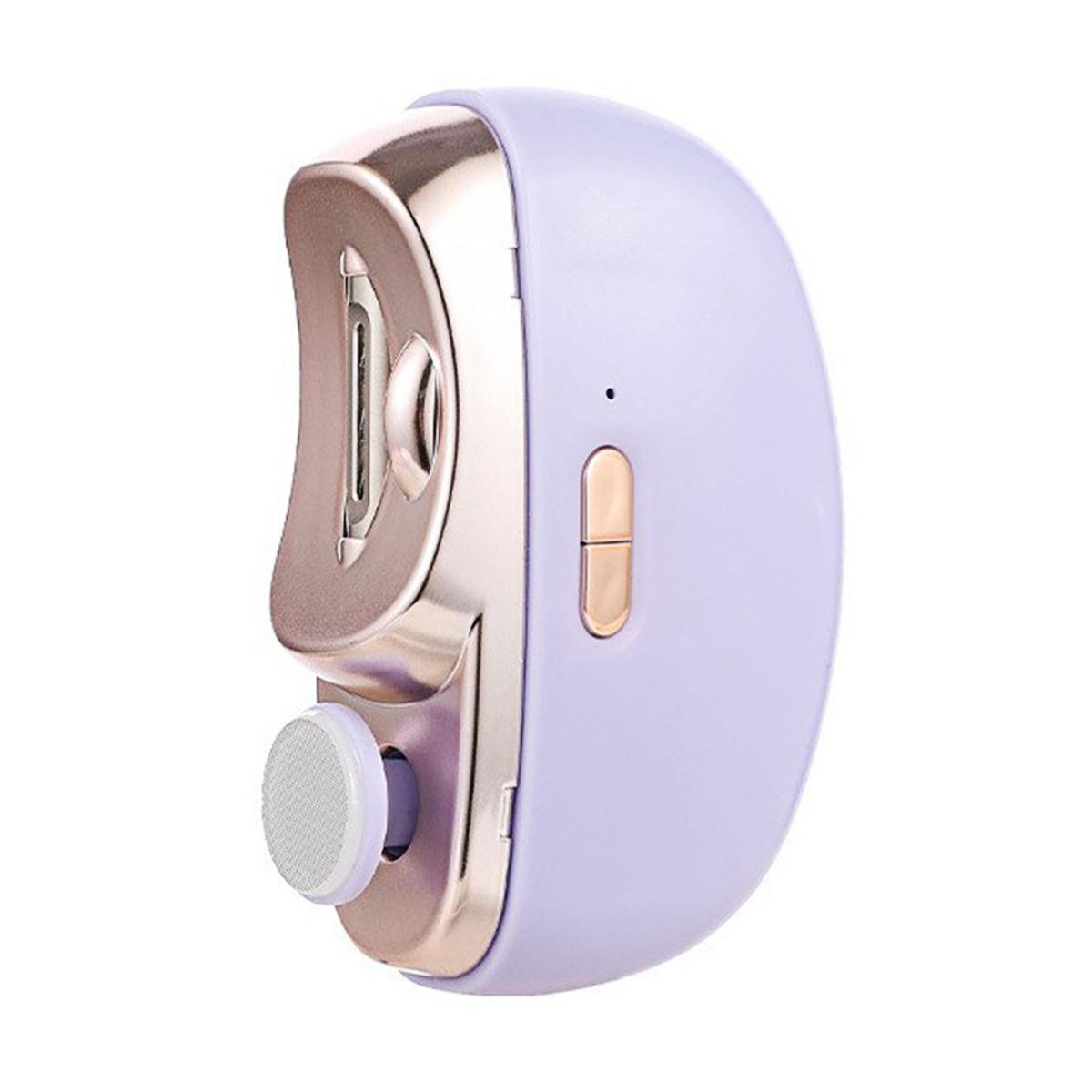 

Электрические кусачки для ногтей для пожилых людей 3-в-1 Автоматический триммер для ногтей с полировкой Электрический триммер для ногтей фиолетовый