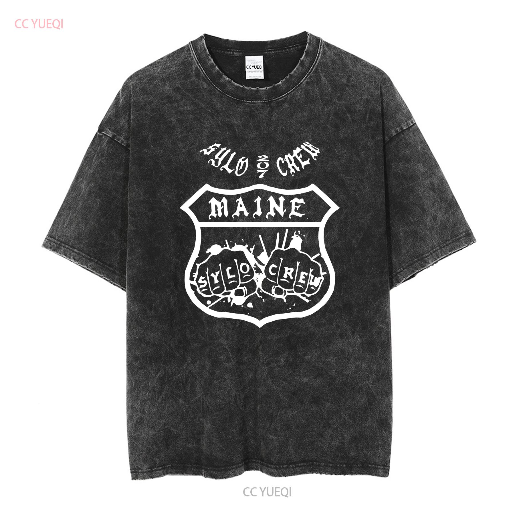 

Outlaws MC Support T Shirt Maine long or short sleeves vintage Washed Top For Everyday Wear Stylish Versatile Comfortable S