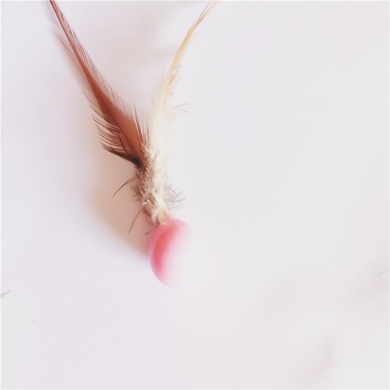 3/5 Pack Cat Toy Balls with Feather Tails - Stimulate Instinctive Play, Enhance Pet - Owner Bond