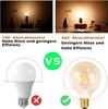 Pack d'ampoules LED E27 - NETTLIFE - G95 - 4W - 2700K Blanc chaud - Pack de 6