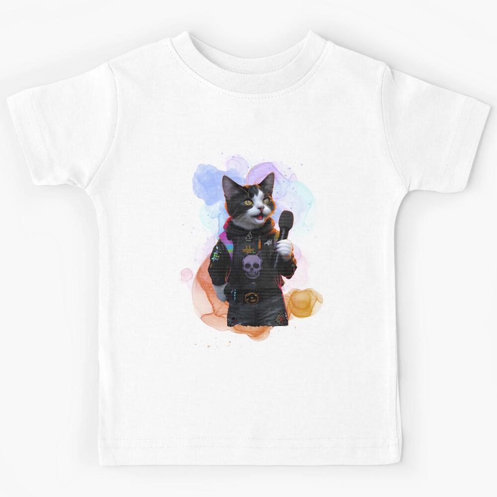 Heavy Meowtal Singer Kids T-Shirt 150