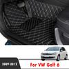 Car Floor Mats For Golf 6 2012 2011 2010 2009 Carpets Foot Pads  Accessories Interior Pedals Product Rug For Volkswagen vw