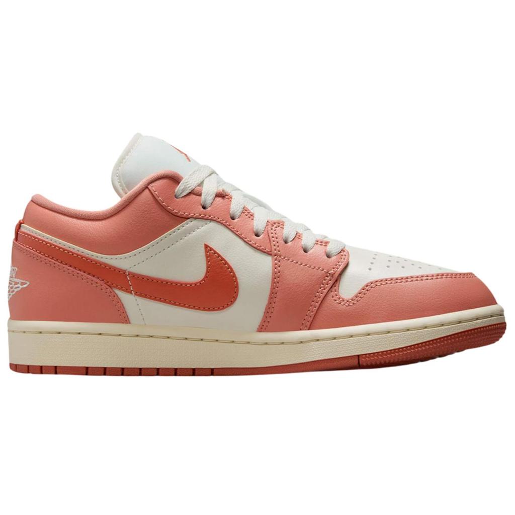 Jordan 1 Low Low-Top Women's Shoes Sail Pale Ivory Madder Root DC0774-180