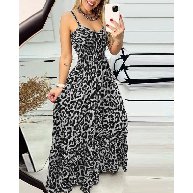 IHUASU Fashion Summer Spring Sleeveless Casual Dresses International design
