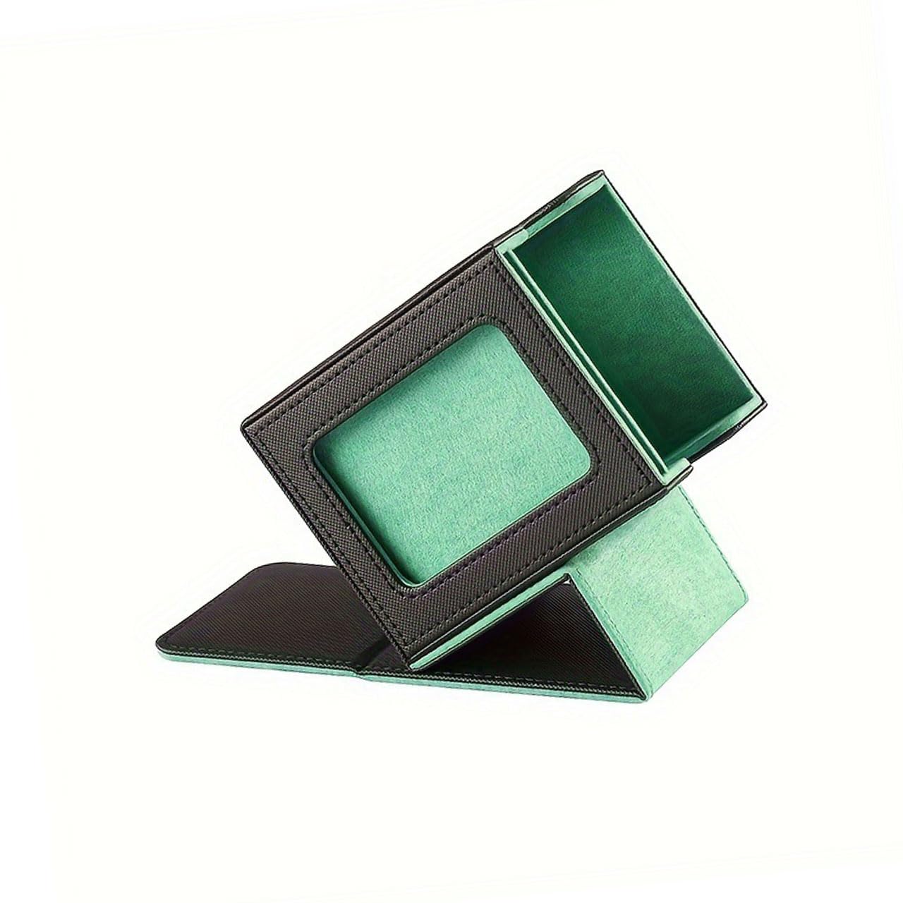 

CRAFT CROWN Пуш Вікно Колода Шкіряна Колода приблизно карток Кейс/ПУ Коробка/З Вікном/Вміщує 80-100 (Зелений) зелений