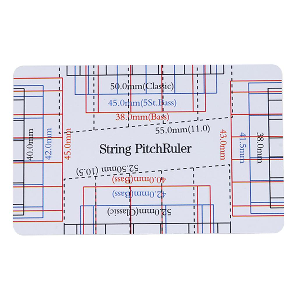 Guitar Set Up Repairing Luthier Tool for Guitar Ukulele Banjos Guitar String Action Gauge Ruler Guitar Height Gauge