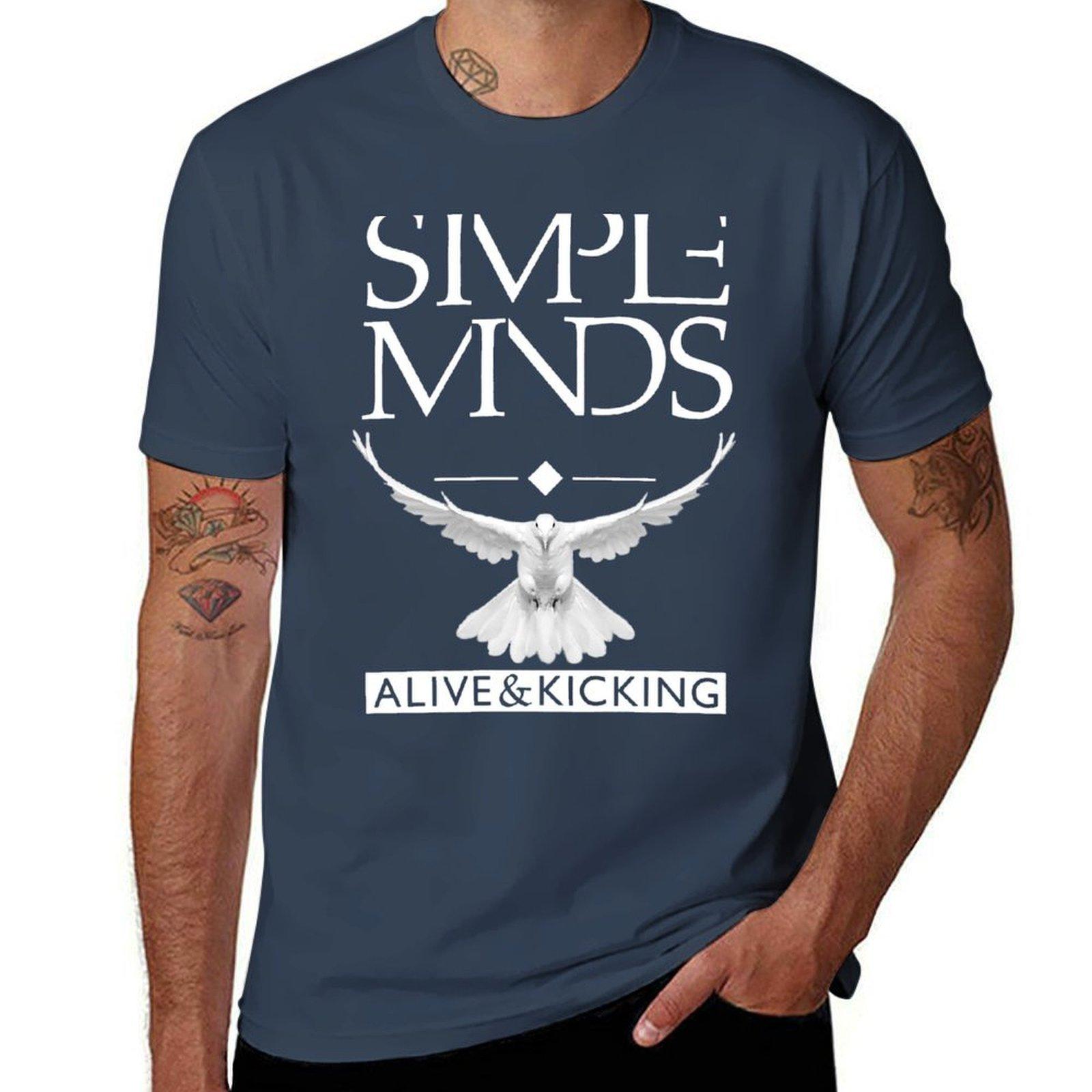 Simple Minds Alive Kicking TShirt Cool Feeling Summer Tee Shirt S