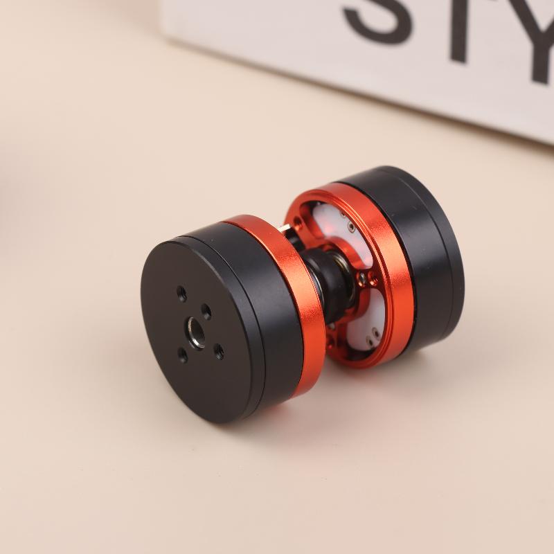 L28mm Magnetic External Rotor Gimbal Brushless Motor 3-Phase 330KV 2204 Brushless Motor 4mm Hollow Shaft Rotation Limit 290°