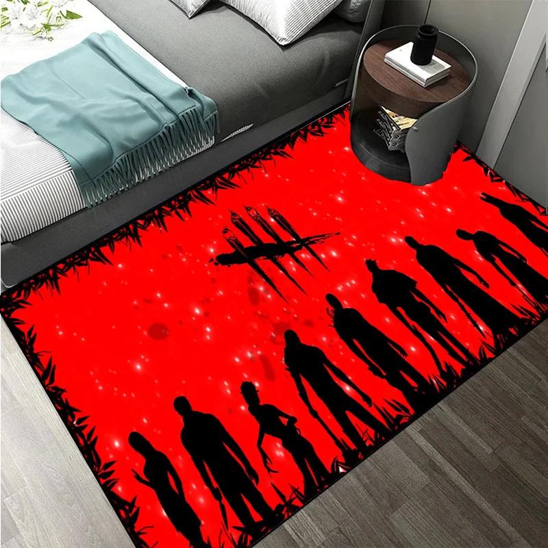 D-Dead by Daylight Survival Horror Escape Game Large Area Rugs Carpet for Home Living Room Bedroom Sofa Mat