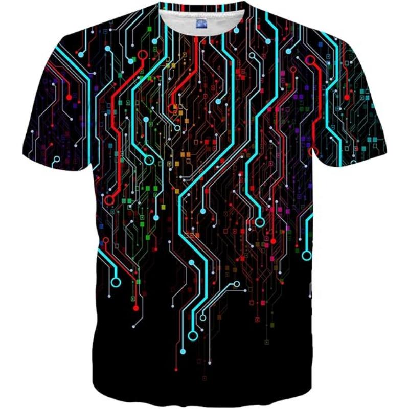 

Popular Sale Stylish Outdoor Comfort Polyester Men s Short Sleeve T-Shirt with Interstellar Sci-Fi Pattern Digital Print 6XL