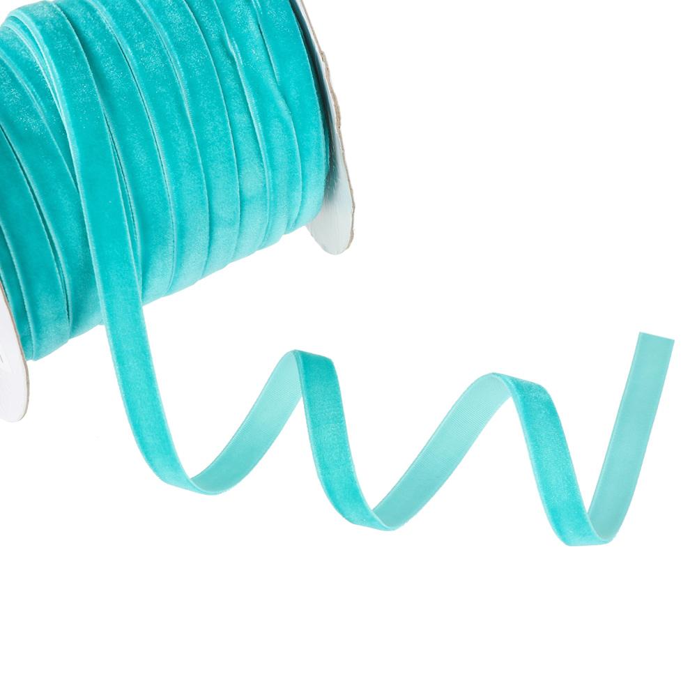 50yards 10mm Decoration Gifts Bouquet Decor Packaging Strap Wrapping Band Velvet Ribbon Flocking Silk