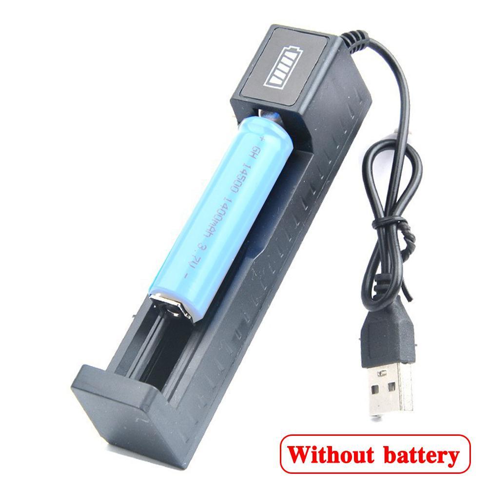 Smart Single Slot Charger With Adjustable Electrode Rechargeable Lithium Battery Charger For 16340/16650/14650/18350/18500/18650