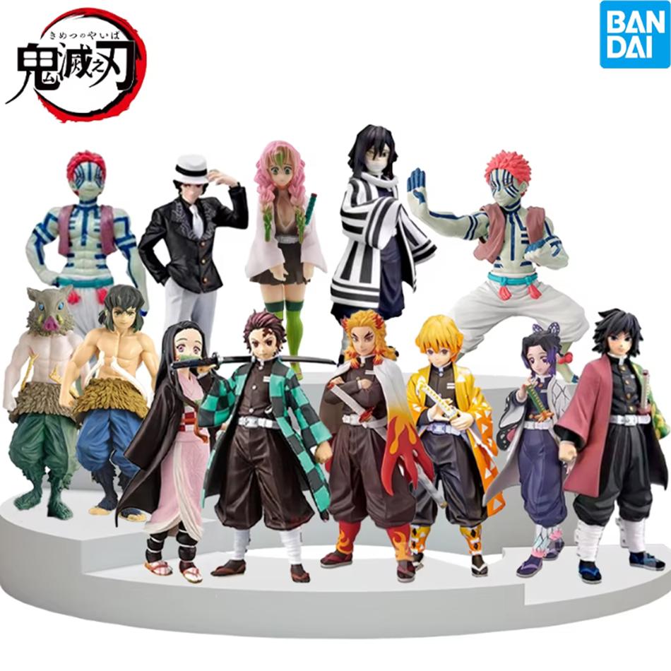 Hot Demon Slayer Anime Figure Tanjirou Agatsuma Zenitsu Kyoujurou Anime Model Action Figure PVC collection Toy for Kids Gift