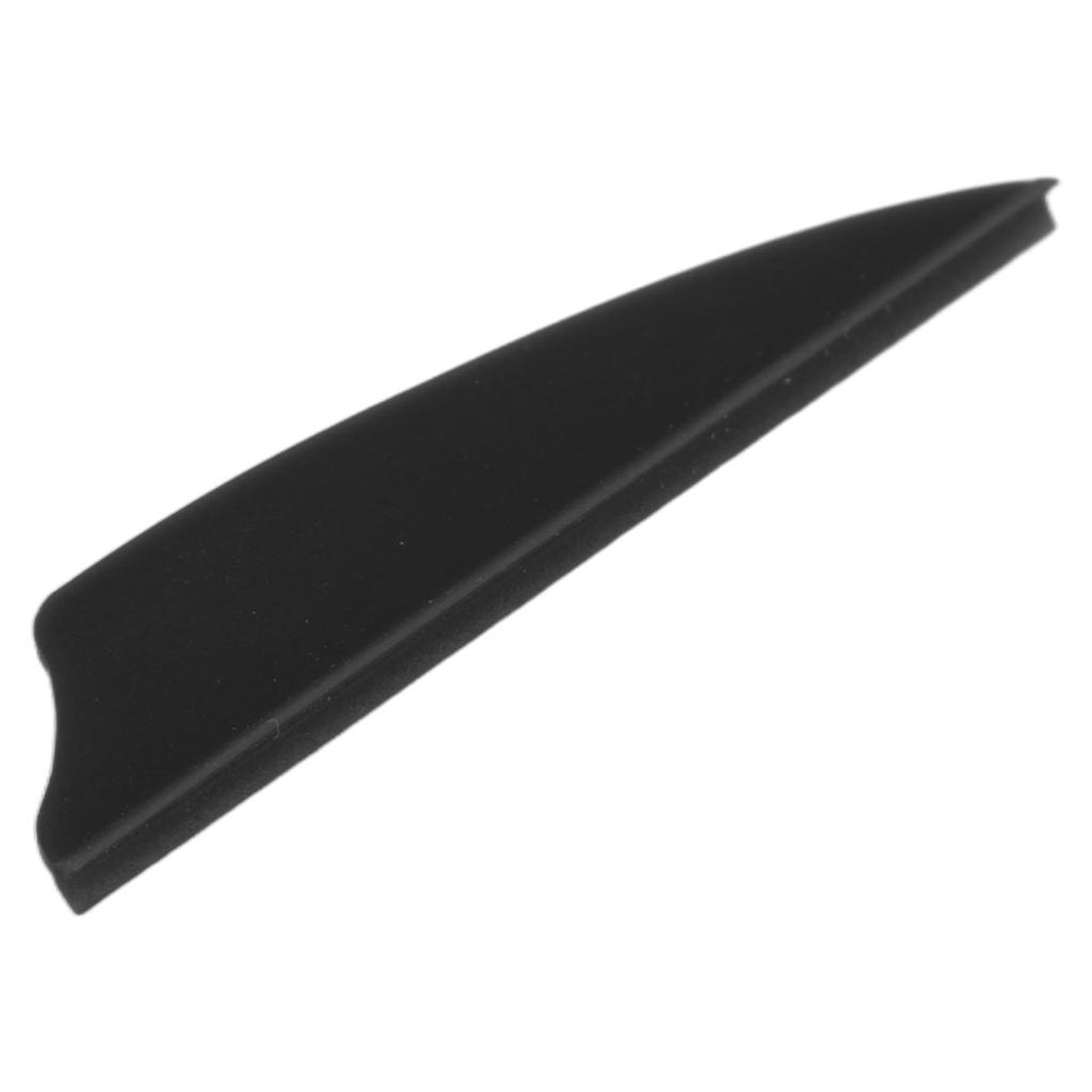 50 Pcs Feather Fletching Light Weight Shield Arrow Fletches DIY Arrow Feathers Fletches for Outdoors Archery Black