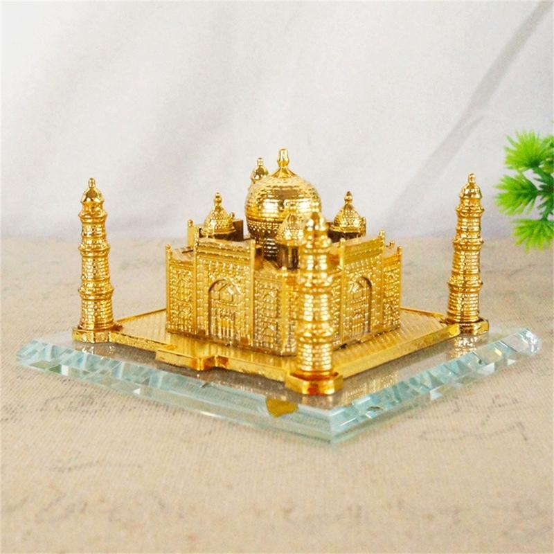 Abstract Building Ornament Souvenir Building Tai Mahal Model Statue Miniatures Decor Artistic Craft for Home Decorations