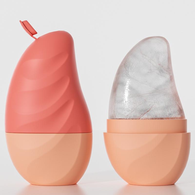 1Pcs Ice Face Roller Face Lifting Contouring Tools Mango Shape Silicone Ice Mold  Eye Facial Massager Beauty Skin Care Tools